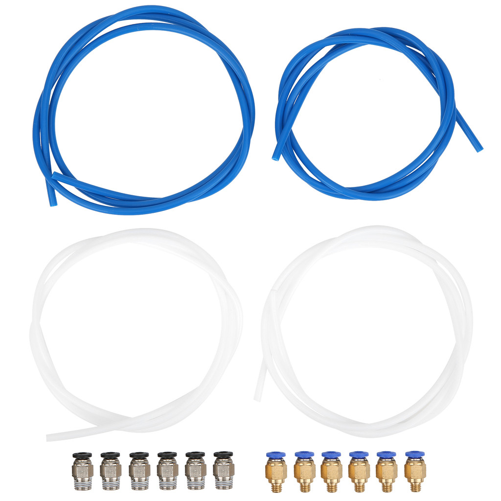 [Mmooo] ท่อ PTFE 4 ชิ้น 6 ชิ้น PC4M6 Connector PC4M10 3D อุปกรณ์เสริมเครื่องพิมพ์
