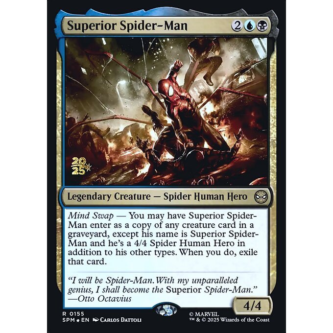 Magic: The Gathering - โปรโมชั่น Spider-Man ของ Marvel - Superior Spider-Man (155s) ฟอยล์