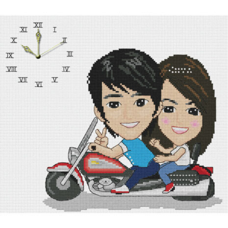 PINN SHOP ชุดปักครอสติช : คู่รักบิ๊กไบค์ [49-I]