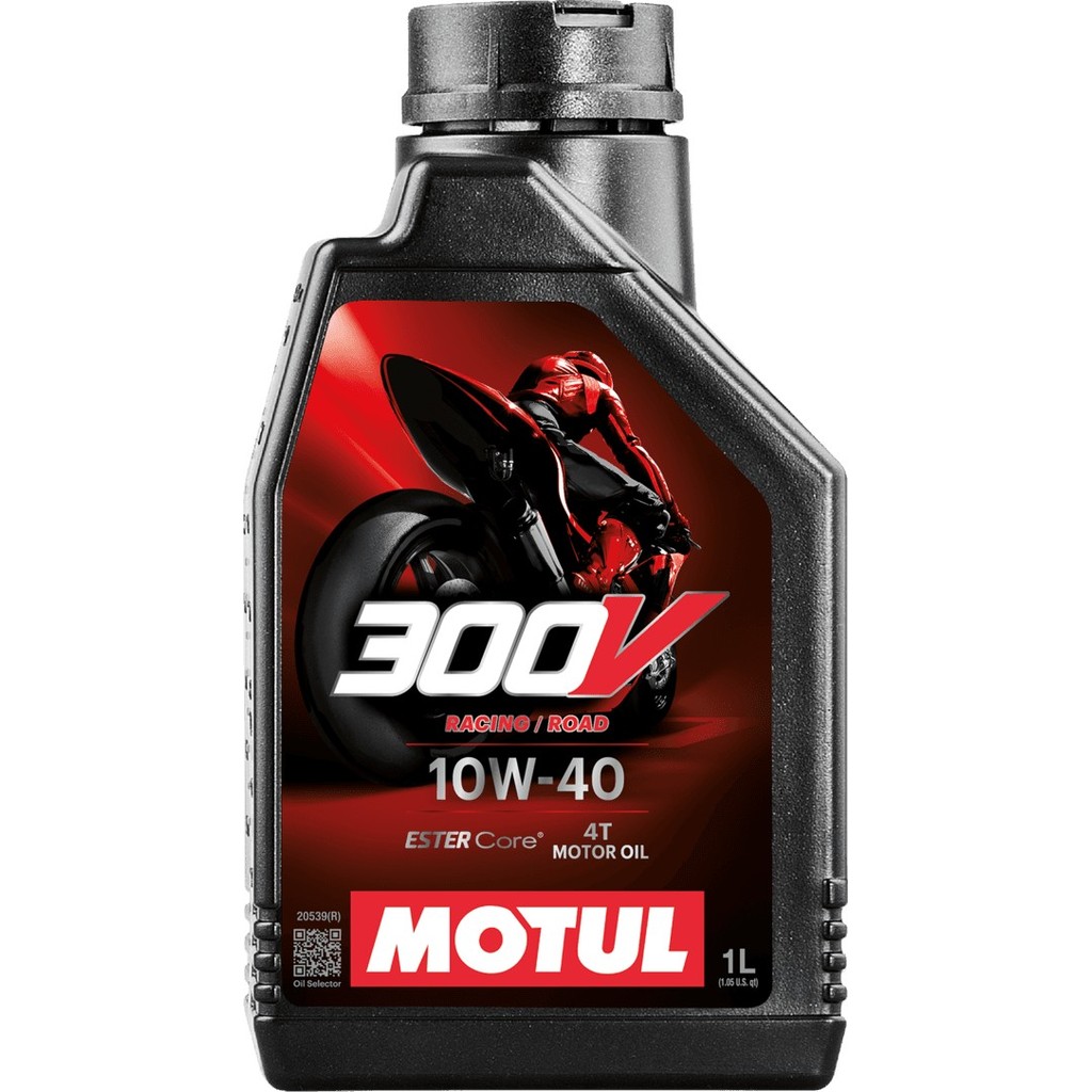 MOTUL น้ำมันเครื่อง 300V ROAD RACING 10W40 (สังเคราะห์ 100%) 1 ลิตร