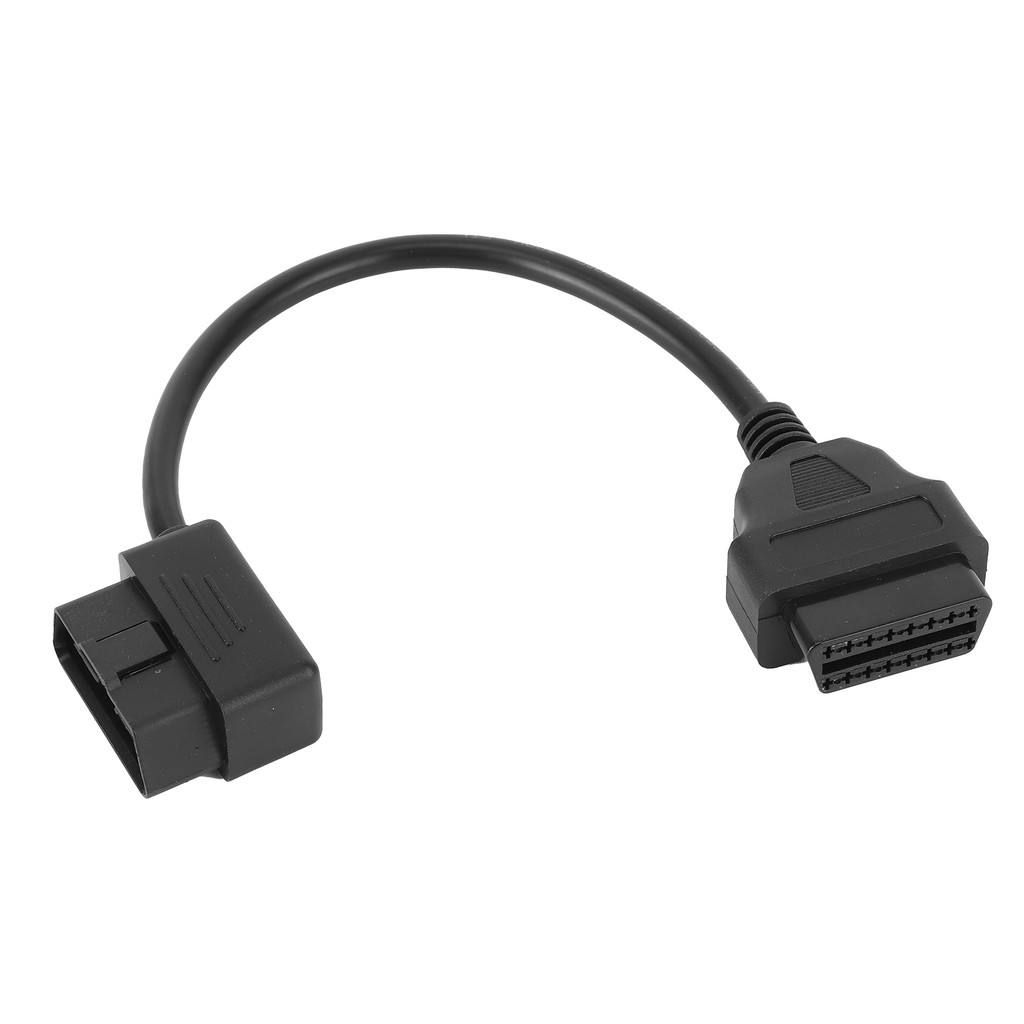 Crth 16PIN to OBD2 สายต่อข้อศอกอะแดปเตอร์ Automoblile เครื่องมือวินิจฉัย 0.3 m/1ft สายไฟ
