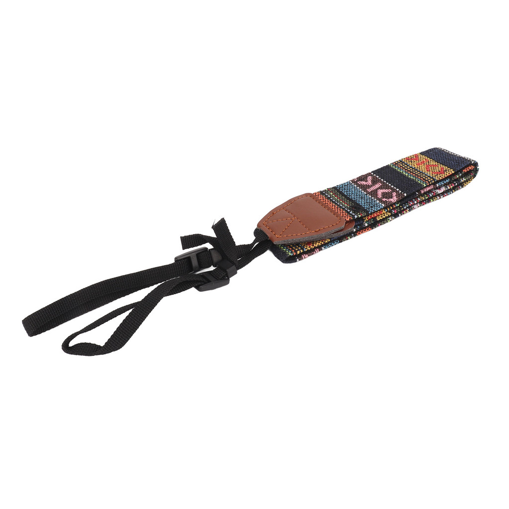 [Rococo1-TH] สายคล้องกล้องสไตล์วินเทจสไตล์ชาติพันธุ์ปรับความยาวผ้าใบไหล่คอสําหรับ SLP Universal 40.5