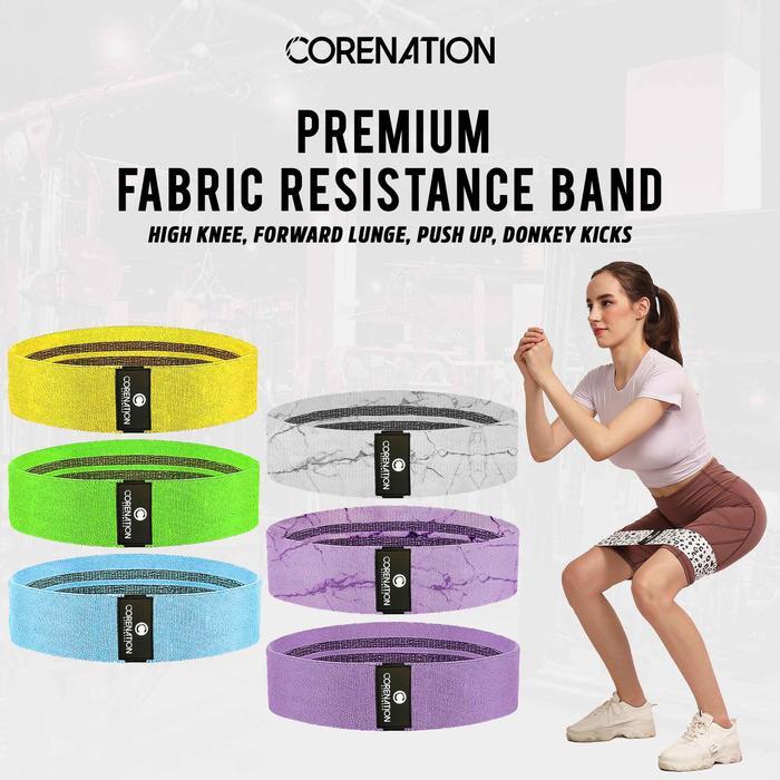 HOT CoreNation Active Fabric Resistance Band Resistance