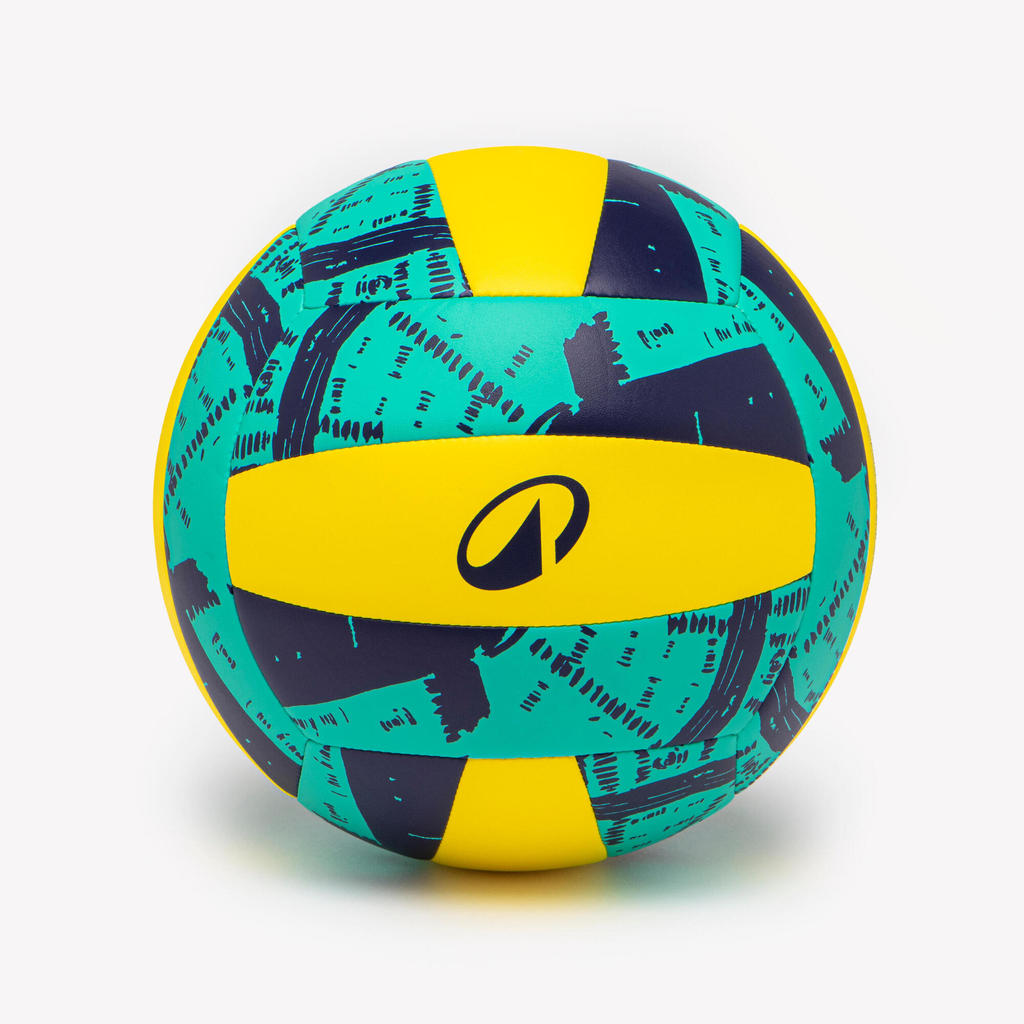 ลูกวอลเลย์บอลรุ่น VB100 (สีน้ำเงิน/เหลือง) - -,เหลืองมะนาว | Volleyball VB100 - Blue/Yellow - -,Lemo