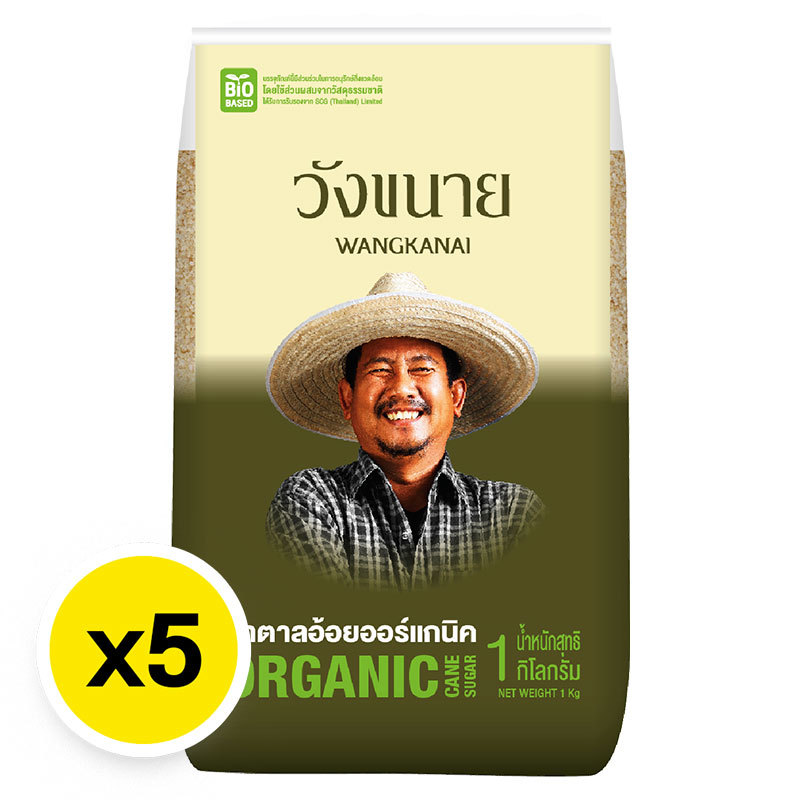วังขนาย น้ําตาลออร์แกนิค 1 กก. x 5 (825257)