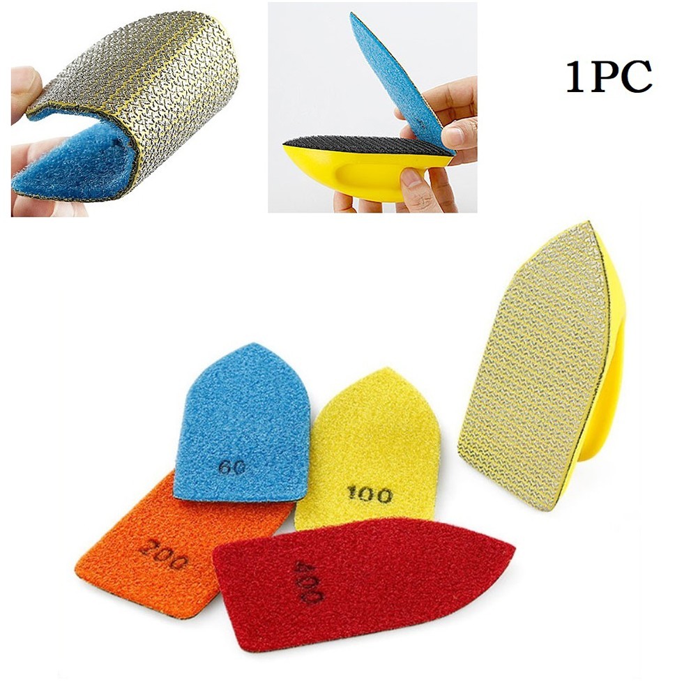 xk 120*55 มม. กากกะรุน แผ่นขัดมือชุบด้วยไฟฟ้าสําหรับกระเบื้องเซรามิกแผ่นขัด