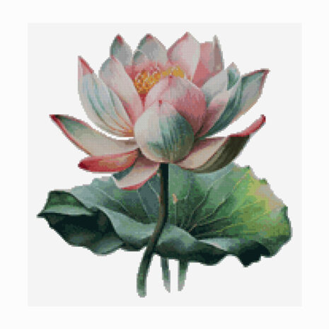 PINN SHOP ชุดปักครอสติช : ดอกบัวหลวง [CX-EV-RP002]