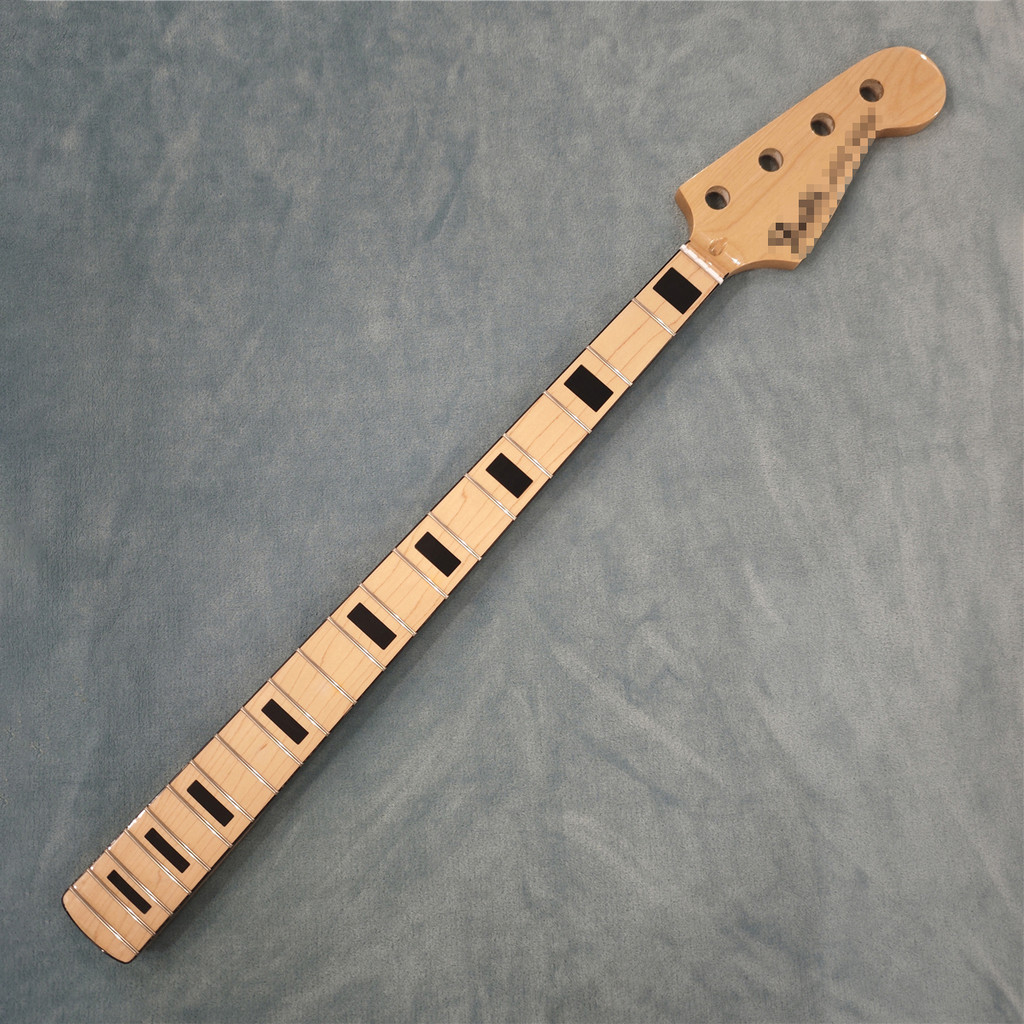 Maple Electric J Bass กีตาร์คอเปลี่ยน 20 Frets Maple Fretboard Black Dot Inlay Clear Glossy (GX 309-