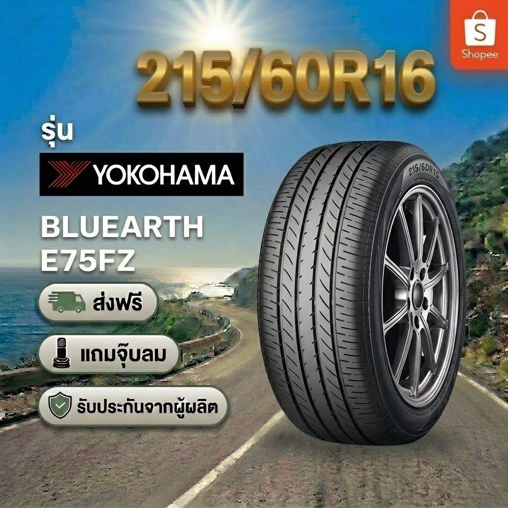 205/55R17 YOKOHAMA ADVAN DB E70J ยางใหม่ 1 เส้น ปี 2026