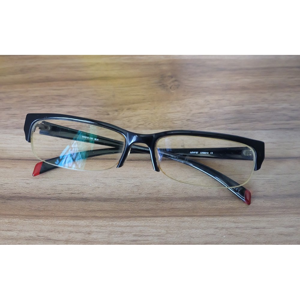 รีว้าย LV06012 Half Rim Glasses Size 54/16 135mm สีดำ