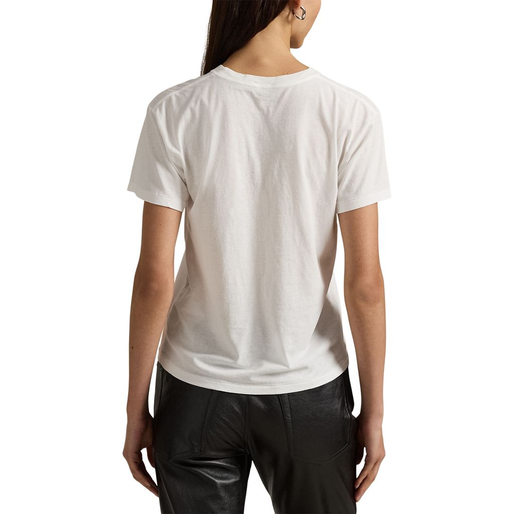 Polo Ralph Lauren เสื้อยืดผู้หญิง รุ่น WMPOKNINCU21220 สีขาว - รูปที่ 2