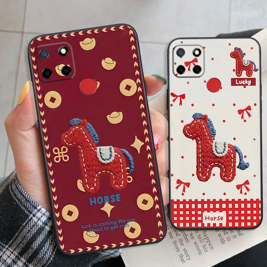 เคส Realme C12 / Realme C15 / Realme C17 / Realme 7I ลาย Lucky Tet Horse น่ารัก