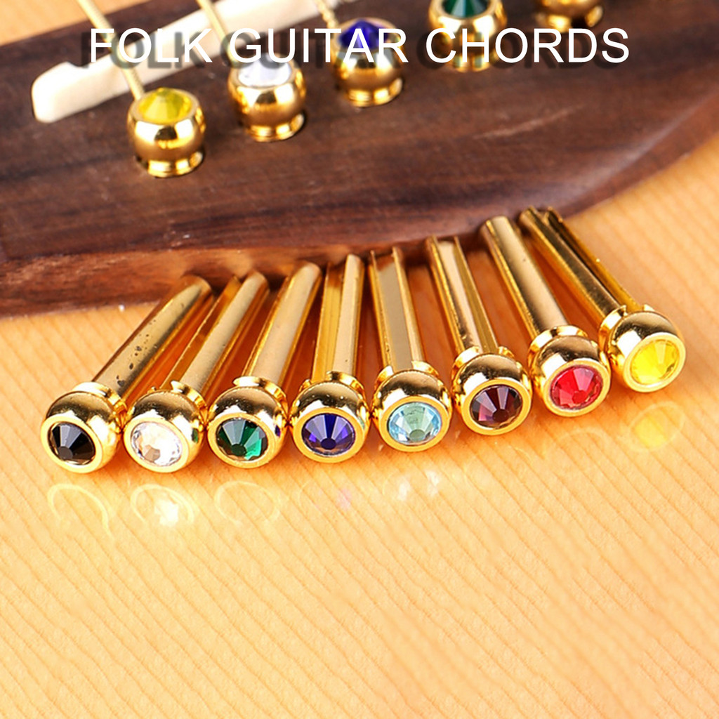 [SAN] Strings Nail Better Resonance Guitar Accessories Copper Acoustic Guitar Fixed Cone Bridge Pin 