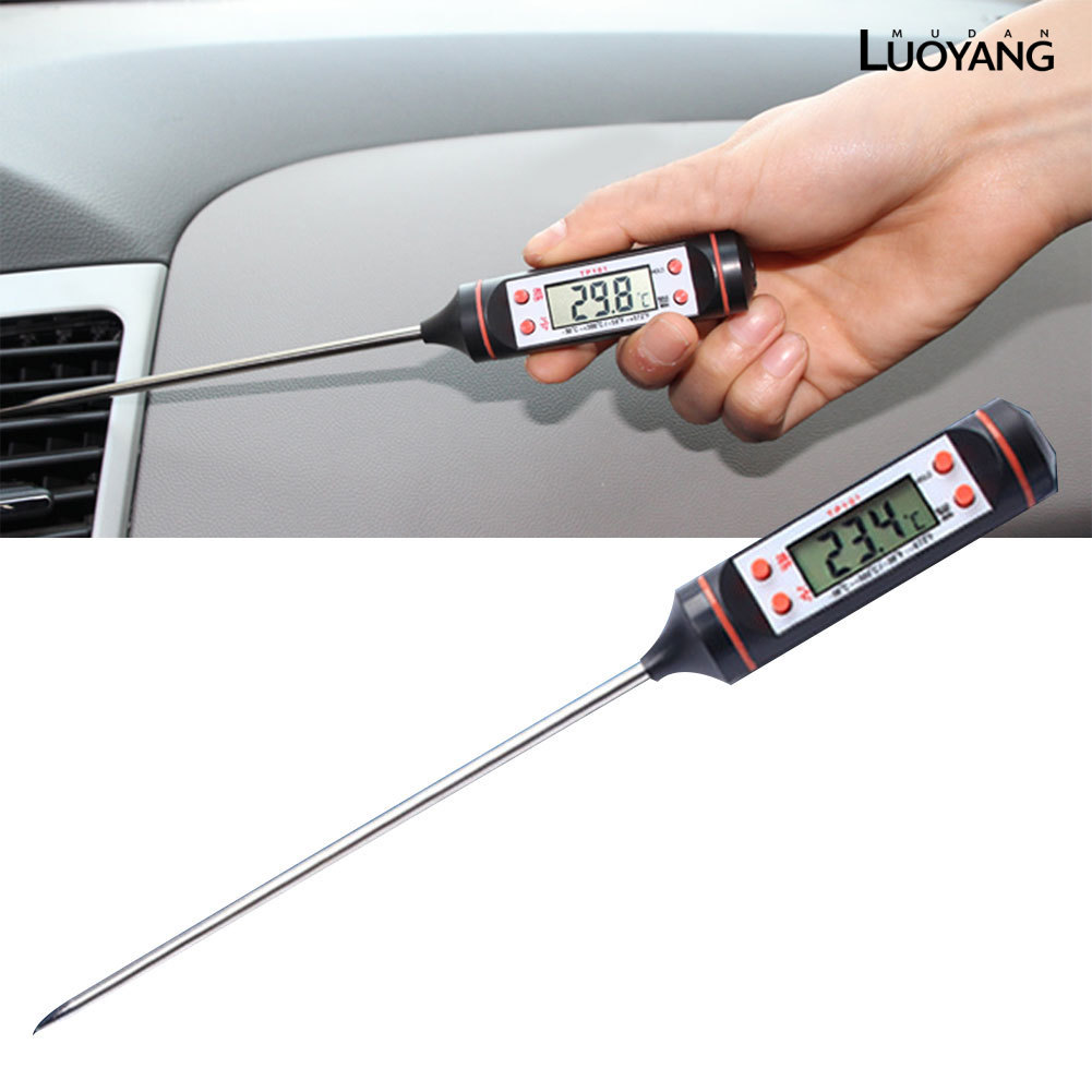 LUO Car Air Vent LCD Digital Probe Test Pen เครื่องวัดอุณหภูมิเครื่องวัดอุณหภูม