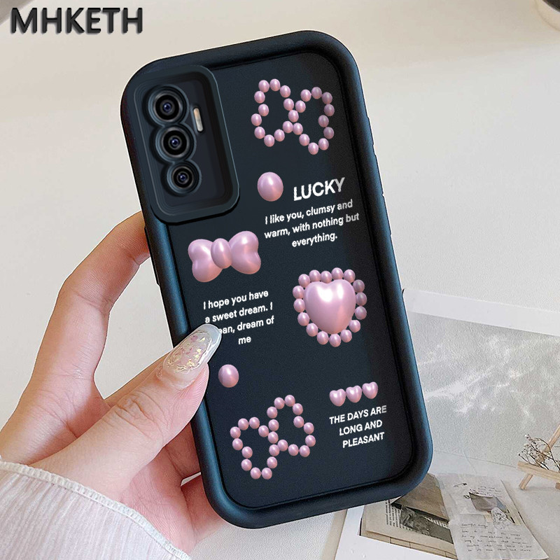 MHKETH เคสสำหรับ VIVO V23E 4G V23E 5G Y75 เคสโทรศัพท์แฟนวัยรุ่นน่ารักส่วนบุคคล