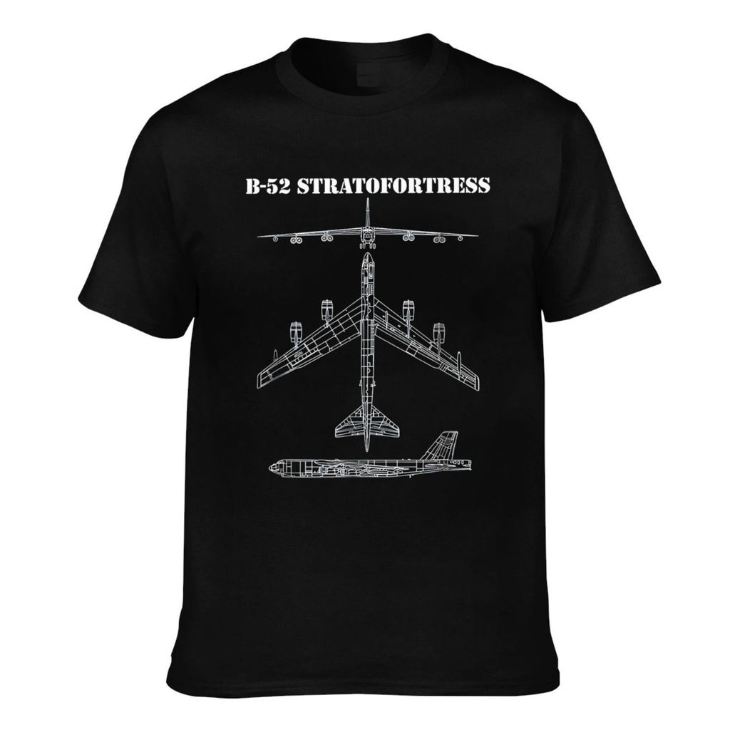 เสื้อยืดแฟชั่นฤดูร้อน B-52 Stratofortress Aeroplane Bomber B52 Cotton Men Tshirt