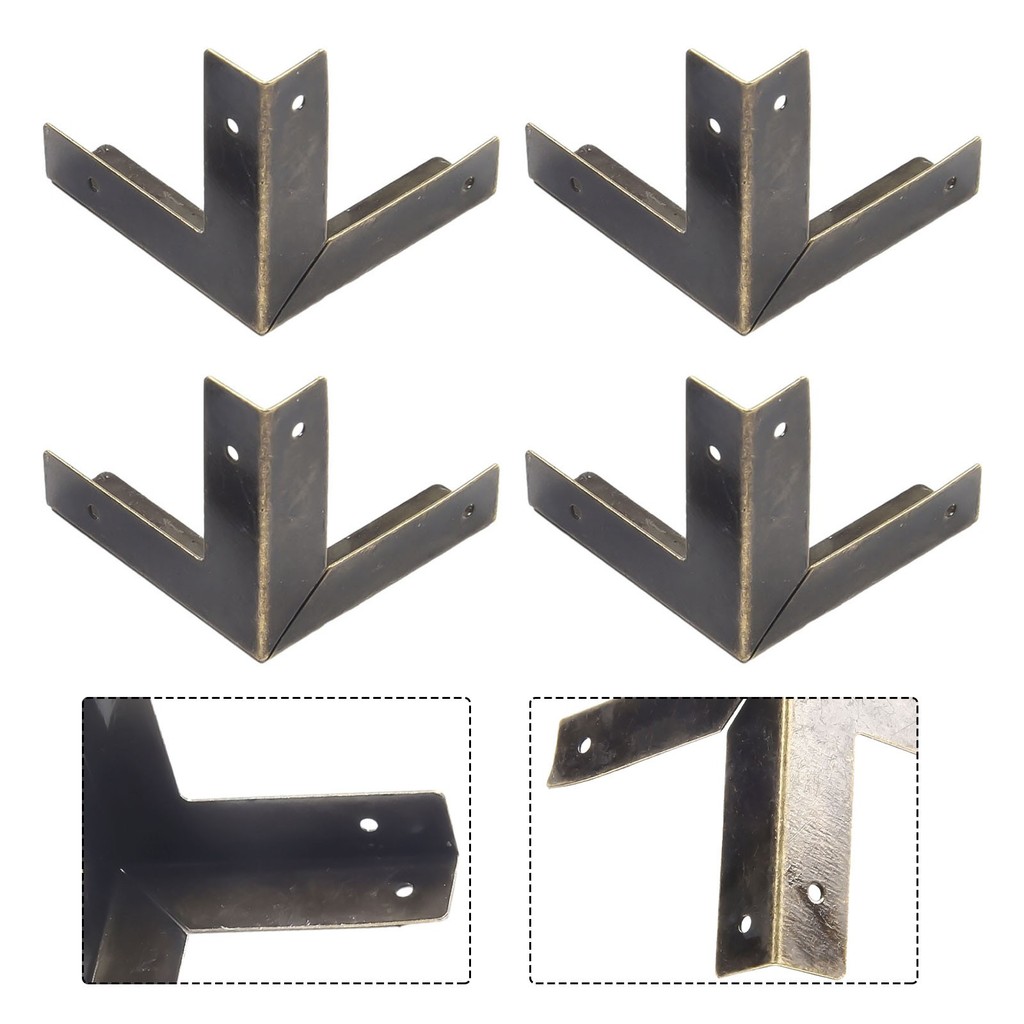 [AMANDA] 4PCS Box Corner 33MM Jewelry Box Corner With Nails