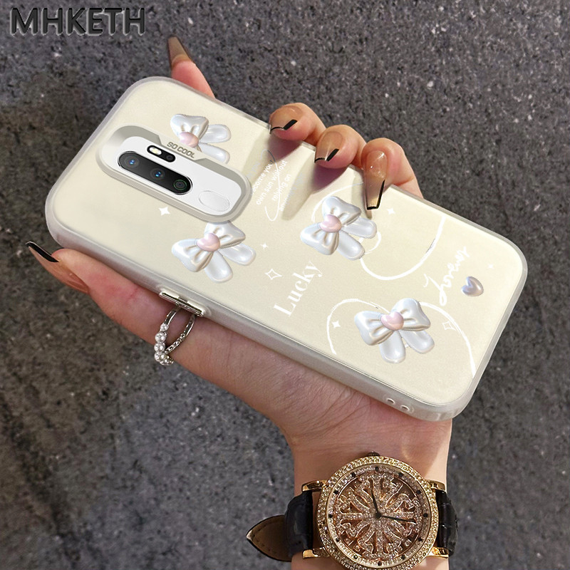 MHKETH เคสสำหรับ OPPO A5 2020 A9 2020 A11 เคสโทรศัพท์ทนต่อแรงกระแทกโบว์แฟชั่นขั้นสูง