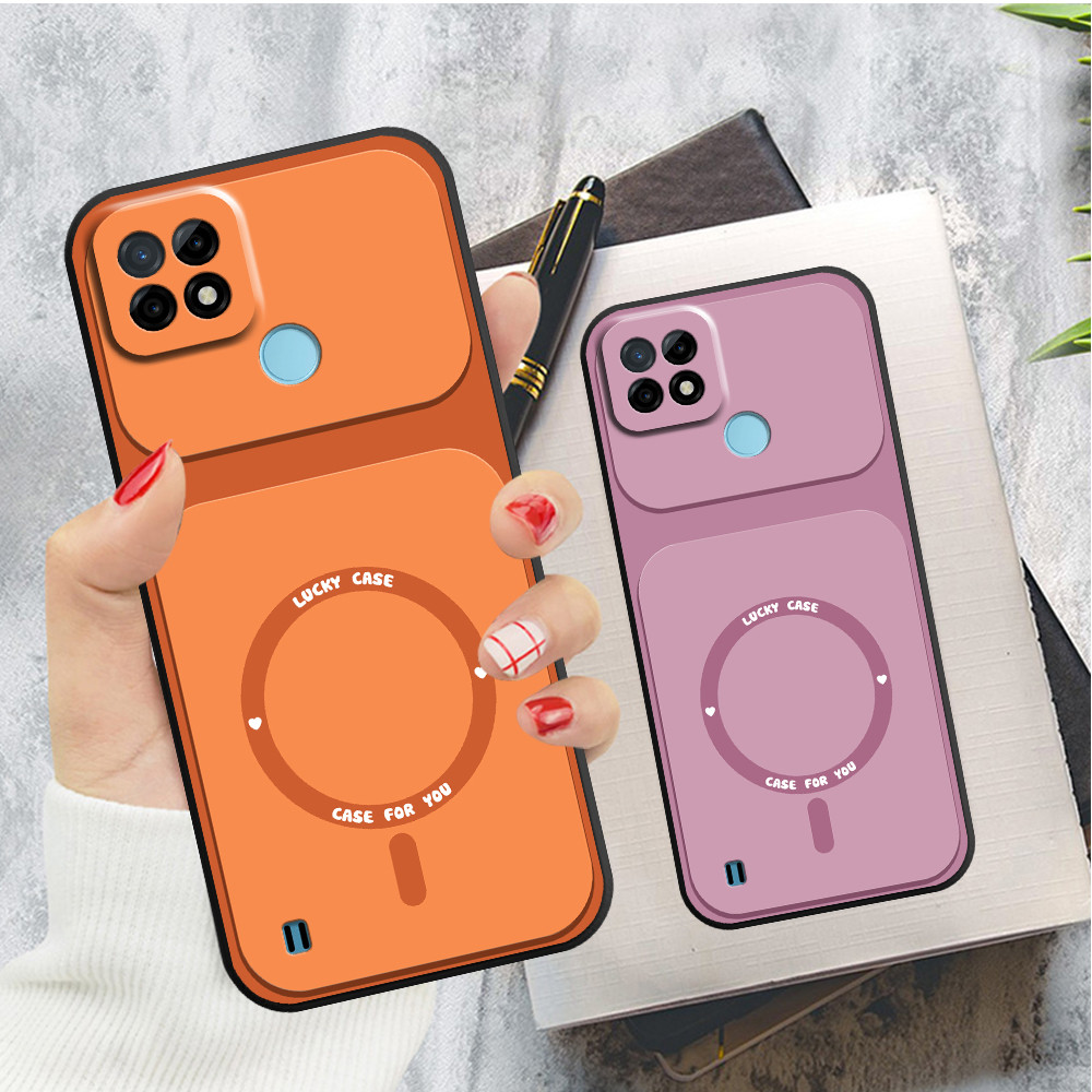 เคส Realme C21 / C21Y / C25 / C25s / C25Y พิมพ์ลายวงกลม luckycase