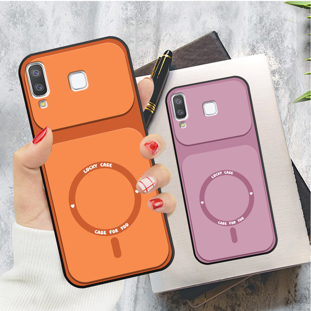เคส Samsung A8 Star / A9 Star พิมพ์ลายวงกลม luckycase