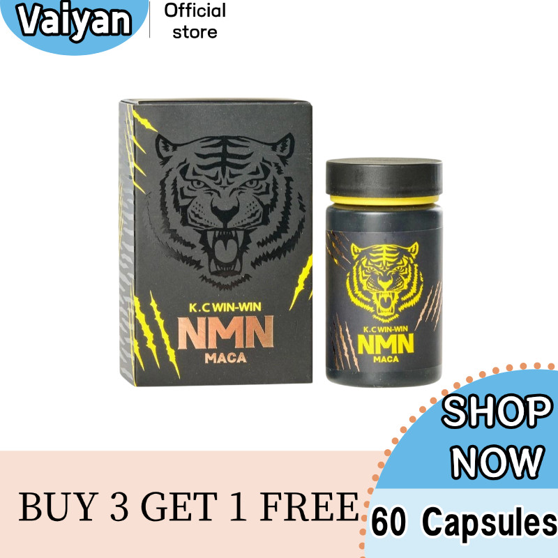 ซื้อ 3 แถม 1K.C Win-Win NMN + MACA(60 แคปซูล) – สูตร High Potency สําหรับ Stamina & Anti-Fatigue