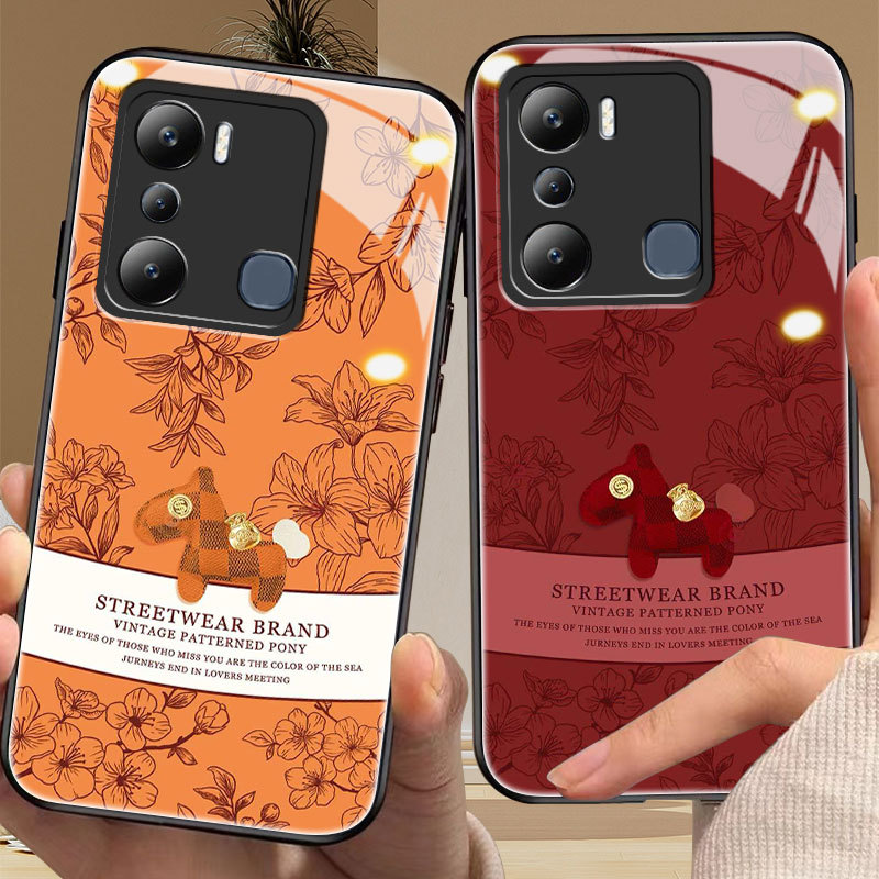 Flower Casing for infinix smart 4,5,6,7,8,hot 7,8,9/play/pro,10/s/nfc,11/s,12/i40,note 10,11,12/g98/