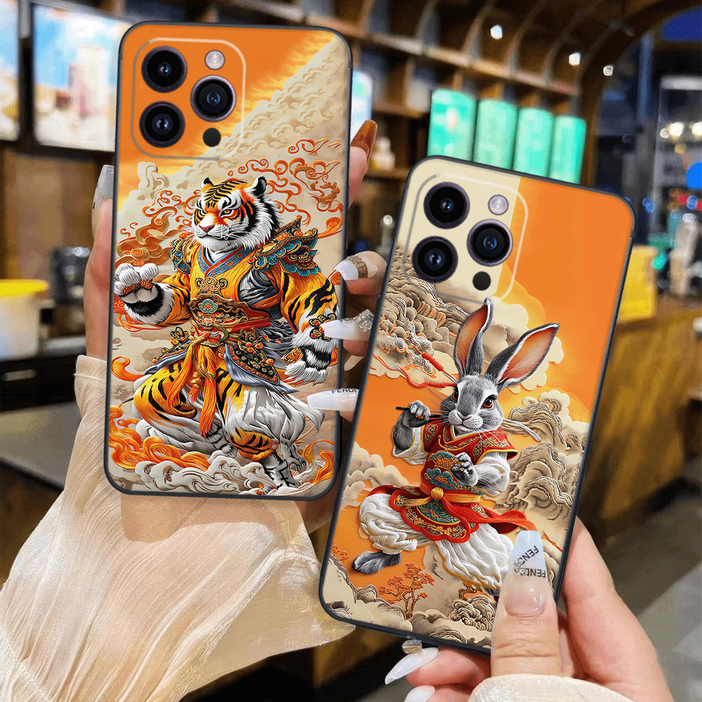 เคส Iphone 13-IPHONE 13 PRO-IPHONE 13 PRO MAX-IPHONE 13 MIN พิมพ์ลายสัตว์ 12 ราศี สวยนําโชค