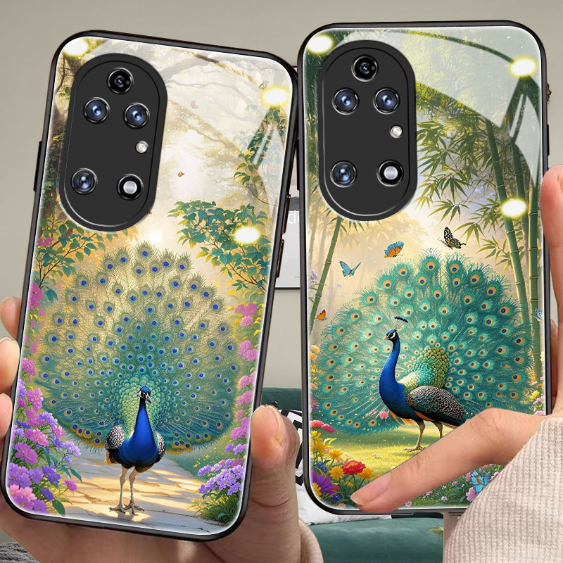 เคสนกยูงสําหรับ huawei p50,p10,p20,p30,p40,Y8S,Y7/a/p,y6,x8,x6a,9x,magic5pro,90/lite,x9/y6a,y6a,y6a,