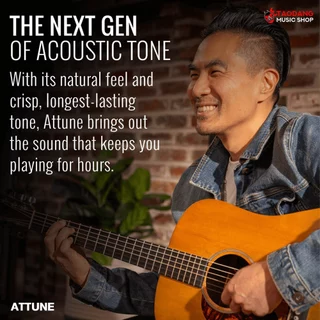 Elixir Attune Phosphor Bronze สายกีต้าร์โปร่งเคลือบ Elixir Acoustic Guitar Strings - เต่าแดง