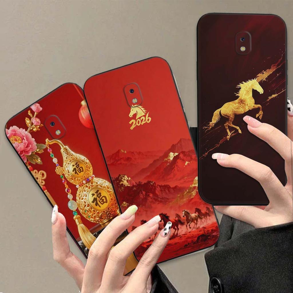 เคส Samsung J7 Pro / J7 Plus พร้อมกระเป๋าโชคลาภและโชคสําหรับ Tet 2026
