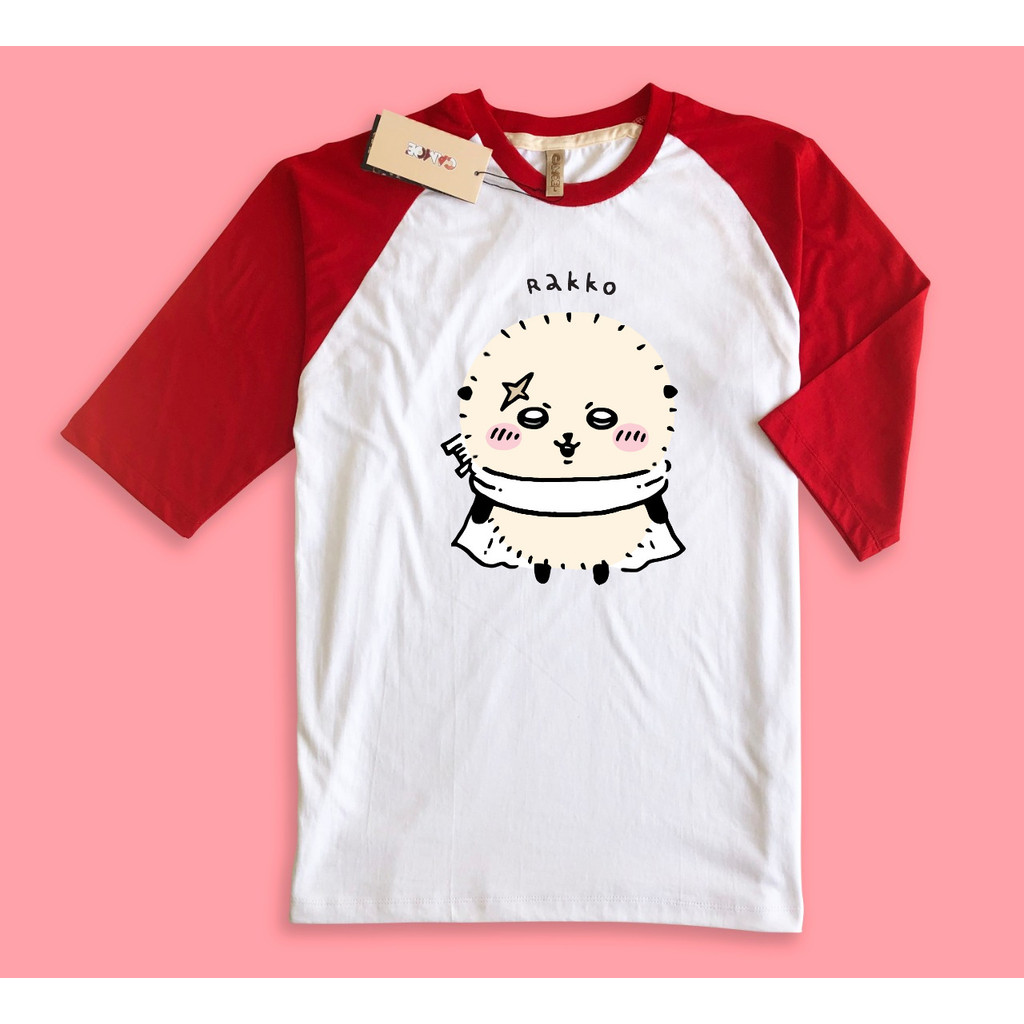 เสื้อ Raglan Chikawa Nanka Chiisakute Kawaii Yatsu Character Rakko