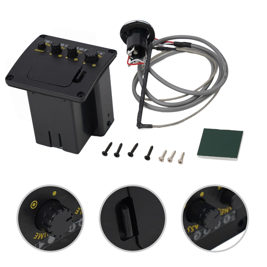 [COLO] กีต้าร์โปร่งมืออาชีพ Preamp EQ Tuner พร้อม Piezo สําหรับ PICKUP