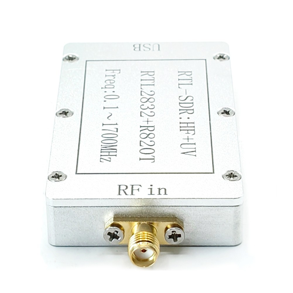 [TWINKLEF] ซอฟต์แวร์ 100kHz-1.7GHz-เครื่องรับสัญญาณวิทยุแบบกําหนดเครื่องรับ Full-Band RTL อลูมิเนียม