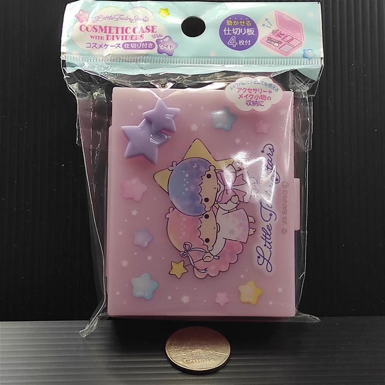 กล่องเครื่องสำอาง Sanrio Little Twin Stars กล่องจัดระเบียบ ปรับแผ่นกั้นได้ 2 แบบ ราคา ถูกที่สุด ดีลบีเคเค แกลเลอรีภาพที่ 3
