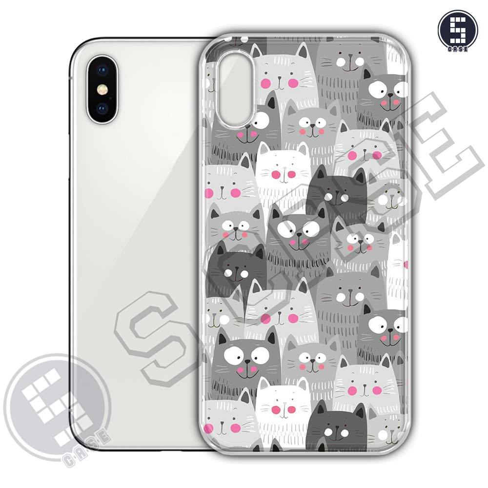 เคสสําหรับ iPhone X iphone Xs Max iphone XR หลายรุ่น SLC02 Love Cats