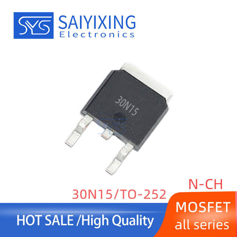 10PCS 30N15 Patch TO-252 150V 30A N Channel MOS Field Effect Management AP30N15D