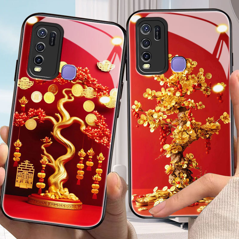 Luck Casing for vivo Y30/i,y31,y33/s/t,y35,y36,y39,y50,y51/a,y55,y66,y67,y72,y76/y-103,y77,y15) เคสก