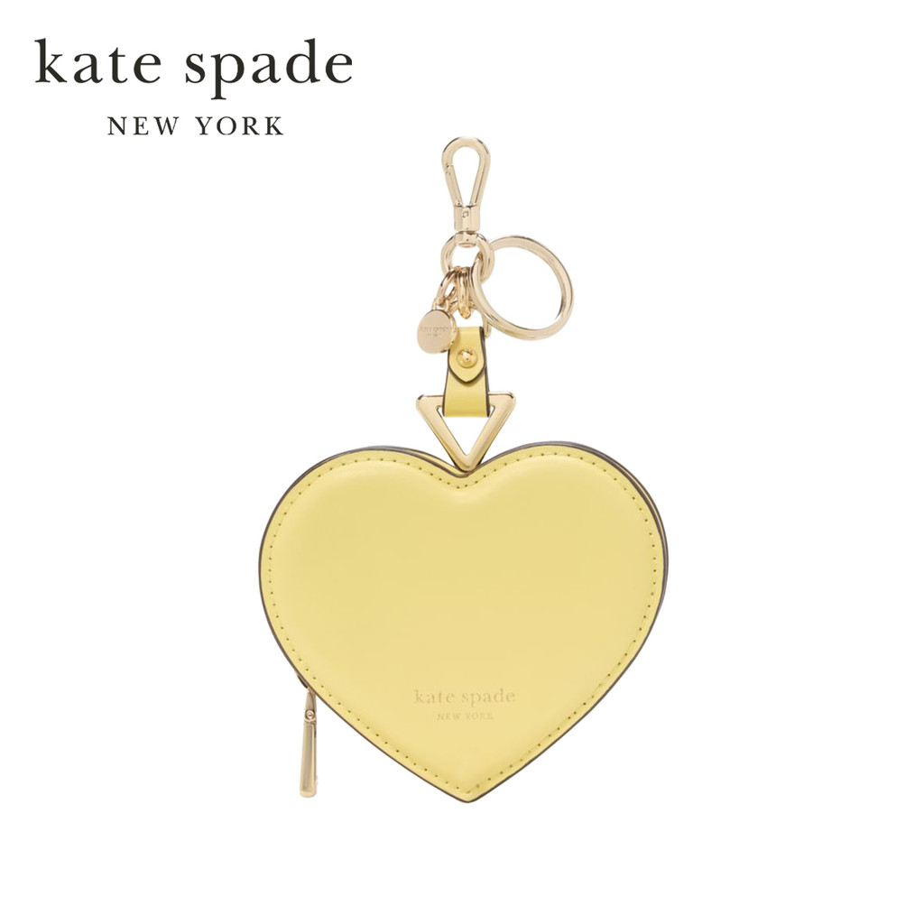 Kate Spade New York พวงกุญแจรุ่น Liv Heart Coin Purse KK753 700 สี Yuzu Jam