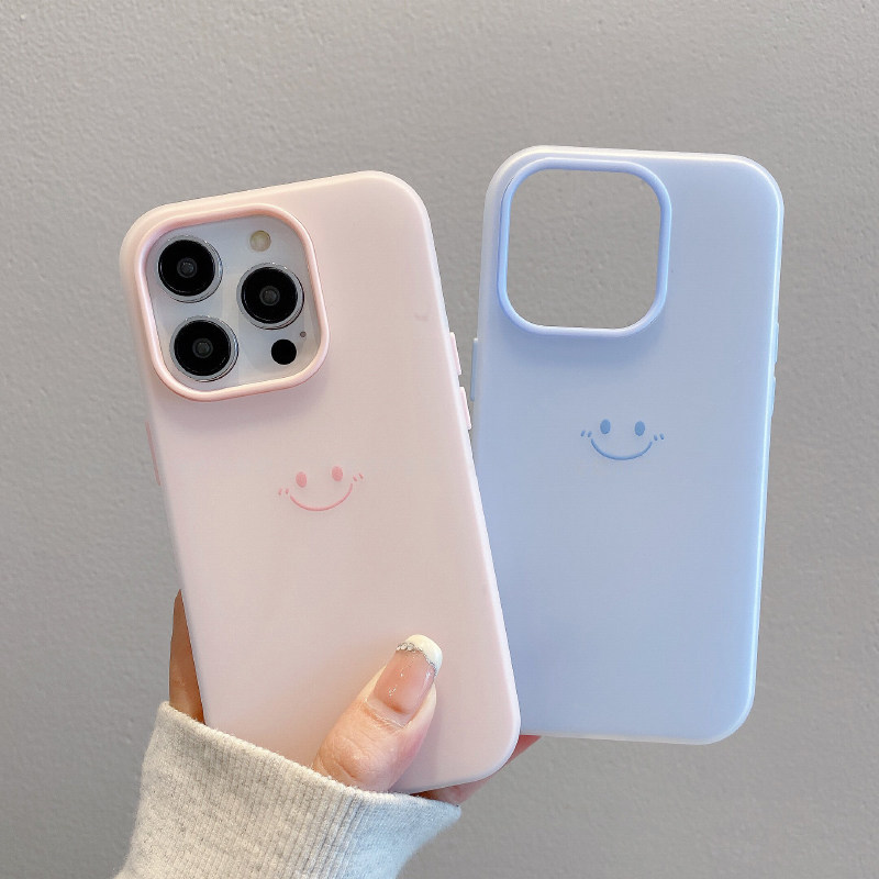 Jelly Color 2 In 1 Smile ล่าสุด 2025 เคส Iphone 17 Pro Max 16 Pro Max 16 Plus 12 Pro 15 14 13 11 Gd2