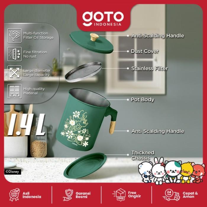 Goto Vocabulary Oil Pot Filter Container for Cooking Oil Glass