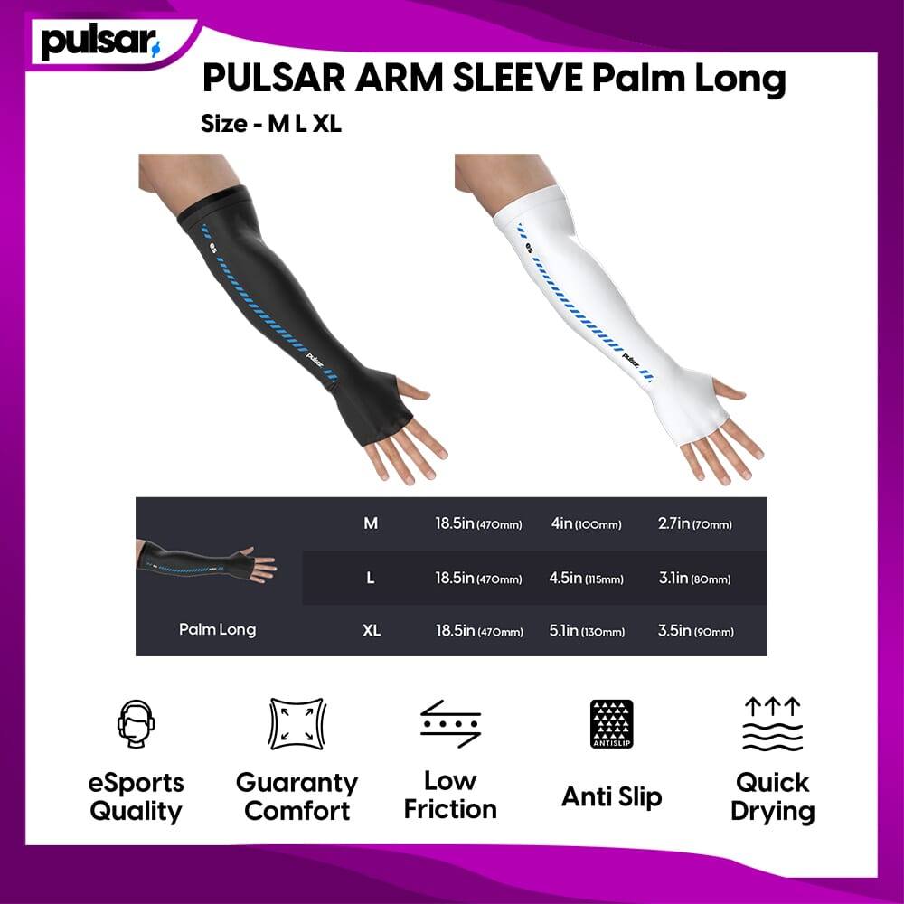 อุปกรณ์เสริมเมาส์สําหรับเล่นเกม-ปลอกแขน Pulsar eS ARM SLEEVE Palm ยาว Size M/L/XL สบายไม่มีรอยต่อ Fi