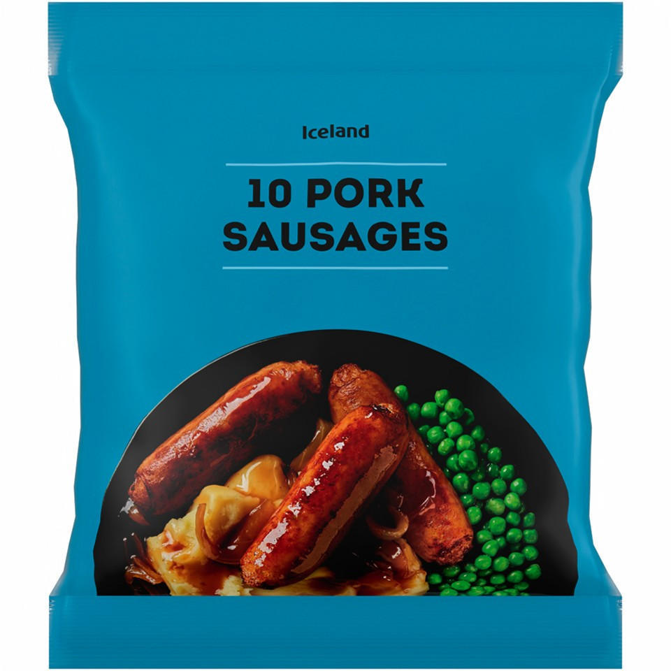 Iceland Pork Sausages 400g (40g x10)