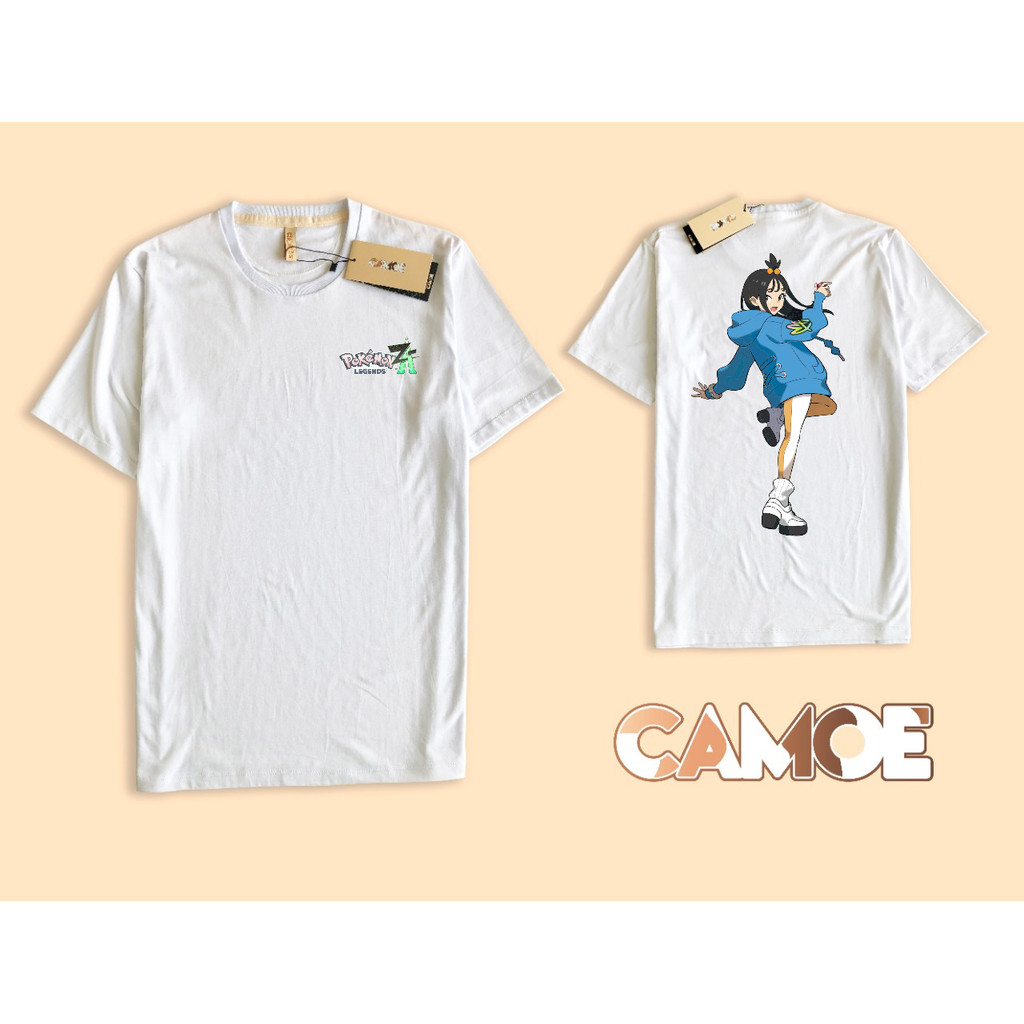 เสื้อยืด Pokemon Legends ZA Lida Team MZ Gaming ด้านหน้าและด้านหลัง