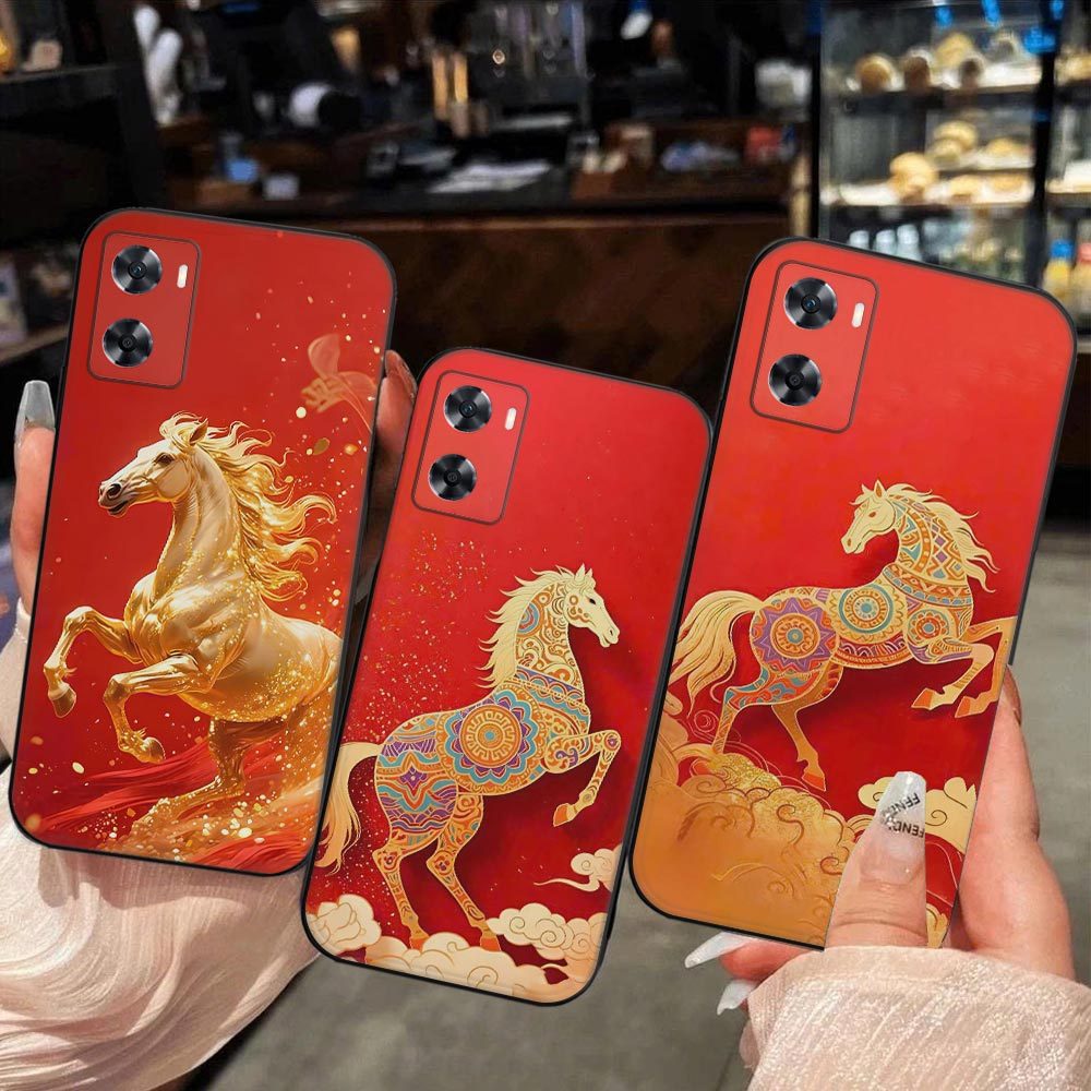 เคส Oppo A77s พิมพ์ลาย Lucky Horse - เคส TPU กันกระแทก