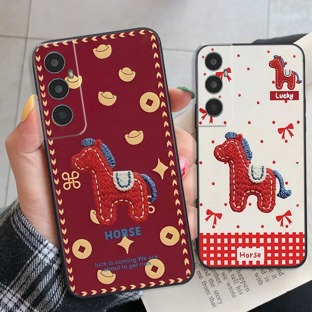 เคส Realme C65 / Realme C65s ลาย Lucky Tet Horse น่ารัก