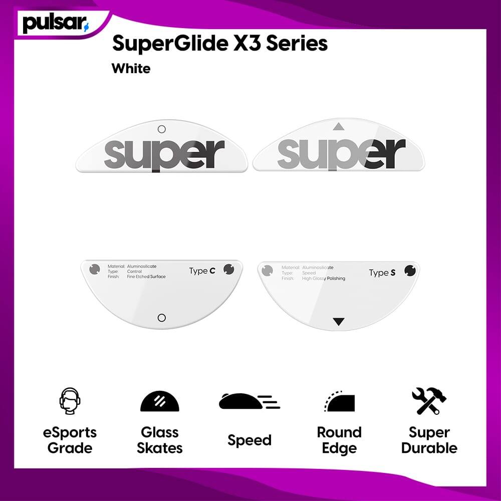 อุปกรณ์เสริมเมาส์สําหรับเล่นเกม - SuperGlide Pulsar SuperGlide Type-S / Type-C สําหรับ X3 Fast Aim P