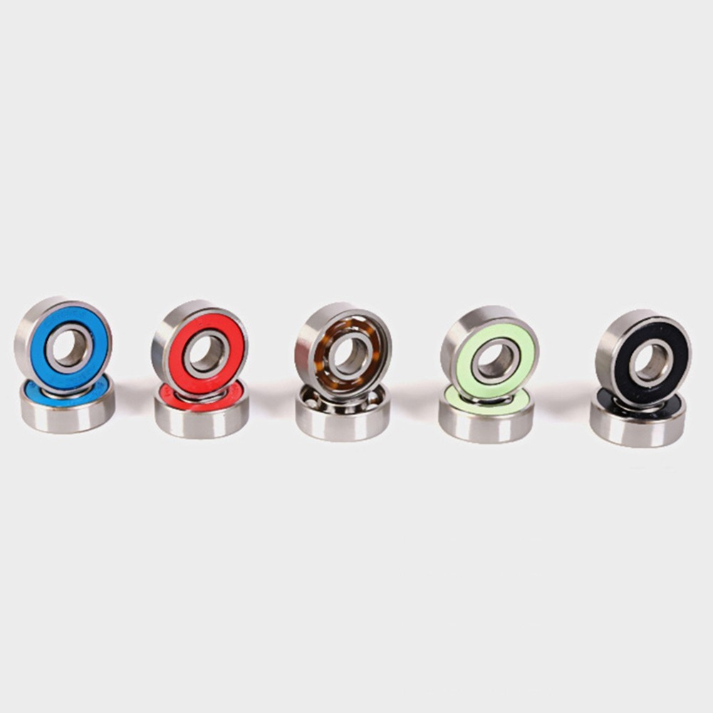 [HOT] ABEC-7 608 2RS สเก็ตบอร์ดสกู๊ตเตอร์ Roller Steel Sealed Ball Bearings 8x22x7mm