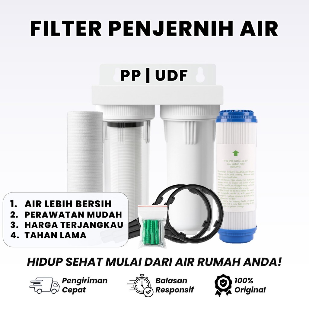 Der Doly Filter Housing 2 stage PP UDF - เครื่องกรองน้ําสะอาด