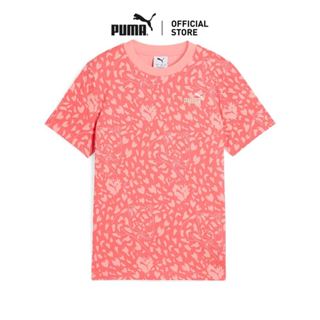 PUMA Kids เสื้อยืดพิมพ์ลาย FLAMING LOVE ทั้งตัวสำหรับวัยรุ่น…