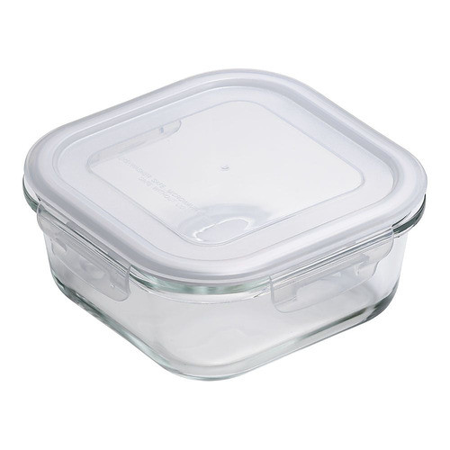 Ishigaki Sangyo Storage Container Size: 16.1 L x W 6.9 cm H square 780 ml DL heat-resistant glass mi